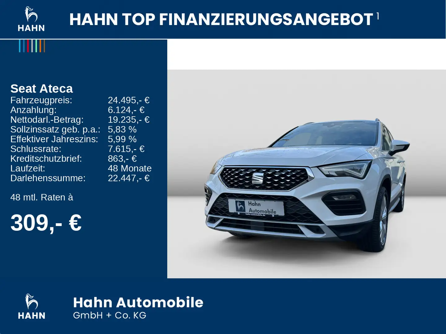 SEAT Ateca Xperience 2.0TDI DSG 4Drive LED ACC AHK Wit - 2