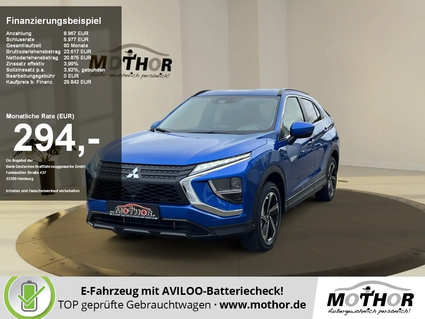Mitsubishi Eclipse Cross BASIS 2.4 MIVEC TEMP KAM SHZ DAB Синий - 1