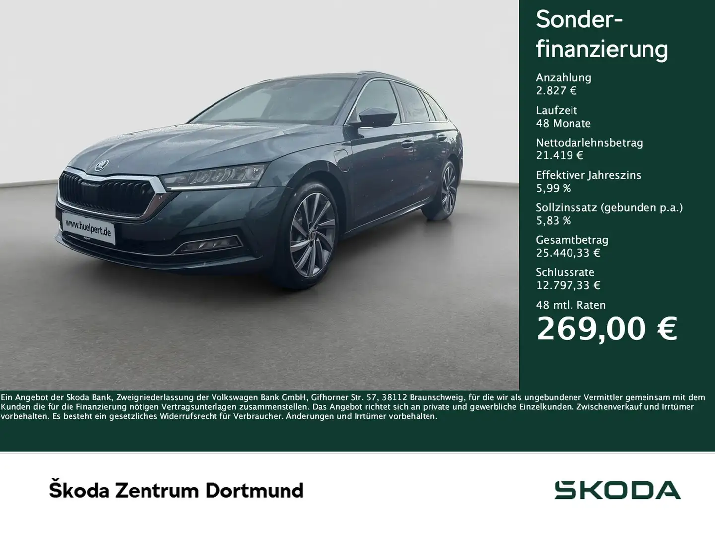 Skoda Octavia Combi 1.4 iV STYLE AHK CAM NAVICOLUMBUS Grijs - 1