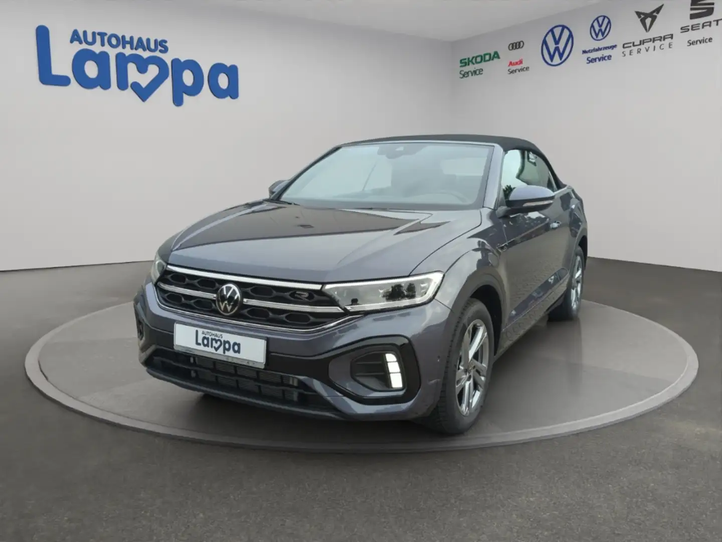 Volkswagen T-Roc Cabriolet R-Line 1.5 TSI DSG AHK,RFK,SHZ,MFL,MATRI Grau - 2