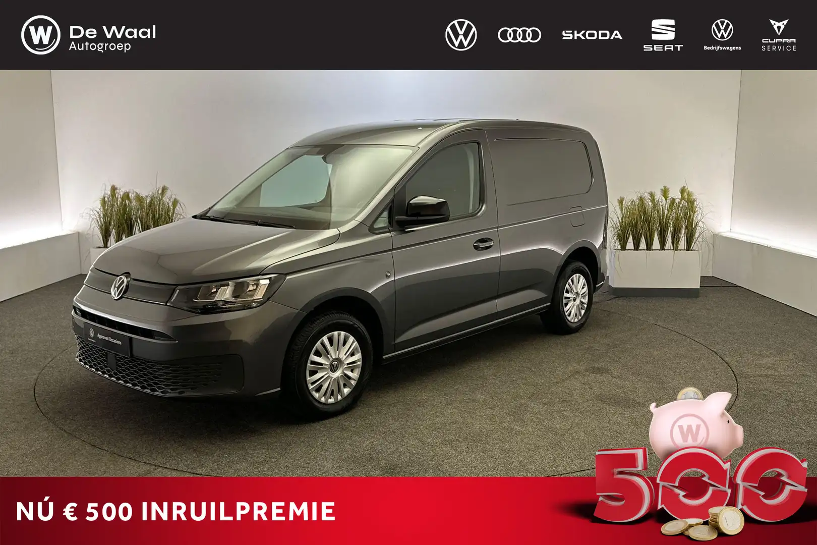 Volkswagen Caddy 2.0 TDI 75pk Comfort | Trekhaak, Parkeersensoren A Grijs - 1