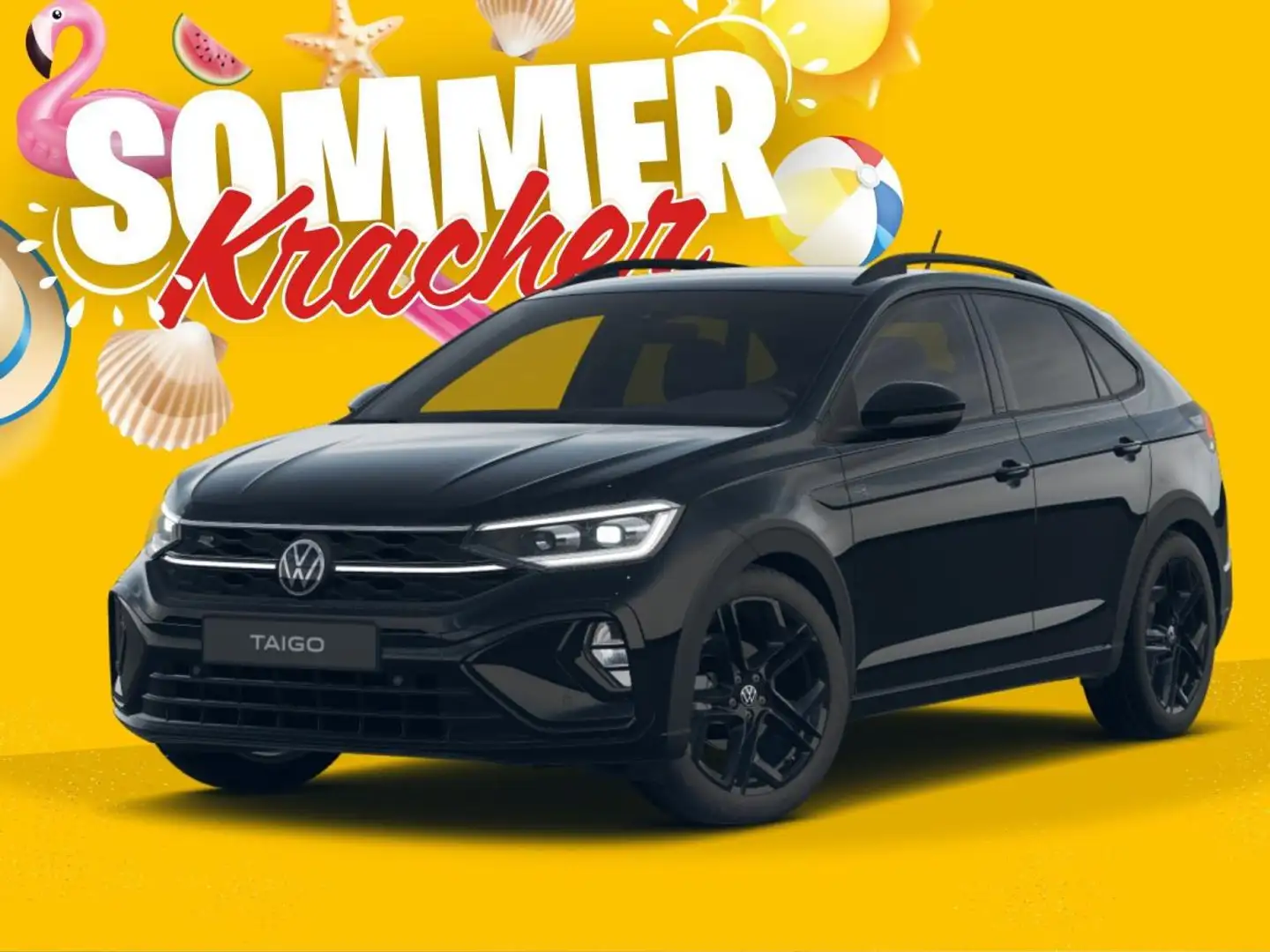 Volkswagen Taigo R-Line 1,0 TSI OPF (116 PS) DSG*AHK*NAVI*WINTERRÄD Schwarz - 2