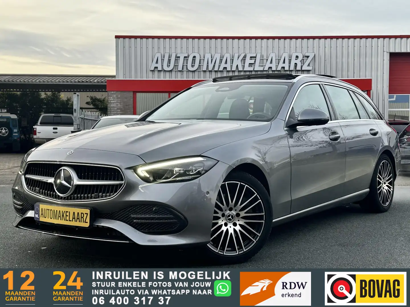 Mercedes-Benz C 200 4MATIC PANO CAM SFEER BLIND SP. FULL! Gris - 1