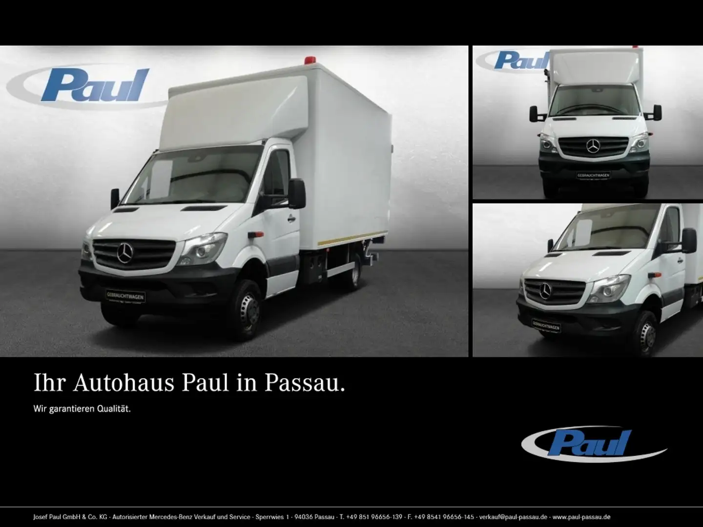 Mercedes-Benz Sprinter 516 CDI Koffer 4x4 AHK3,5+Bi-Xenon+Klima Blanco - 1