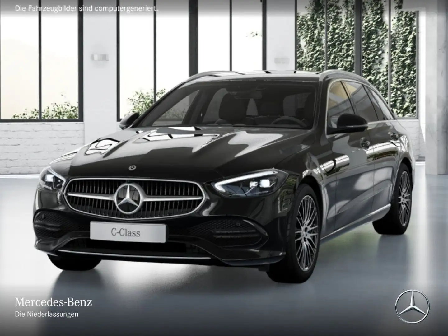Mercedes-Benz C 180 T AVANTG+360+LED+TOTW+KEYLESS+9G Schwarz - 2