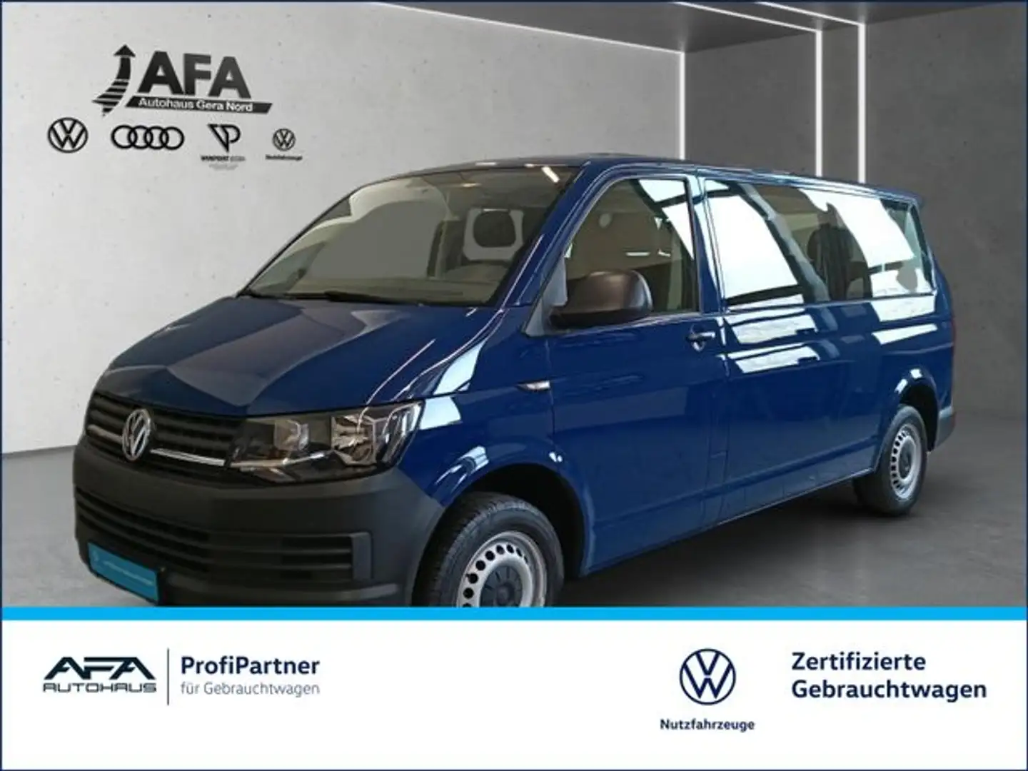 Volkswagen T6 Transporter Kombi 2,0 TDI lang Klima*PDC*GRA Blau - 2