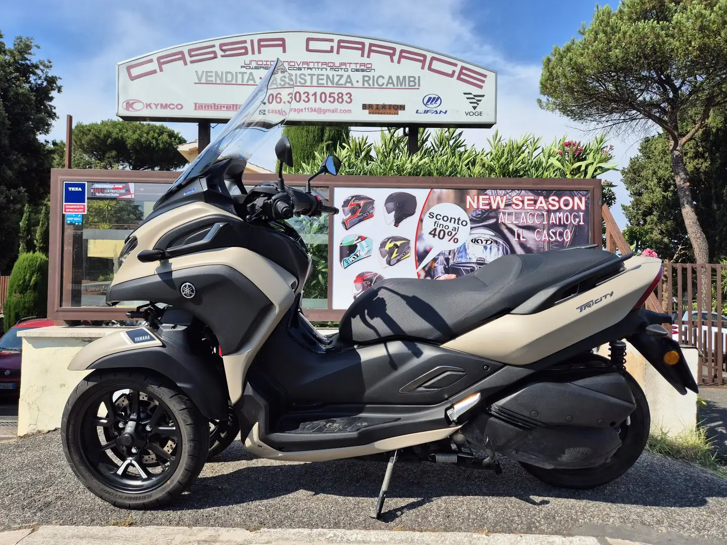 Yamaha TriCity 300 Blue Core Beige - 2