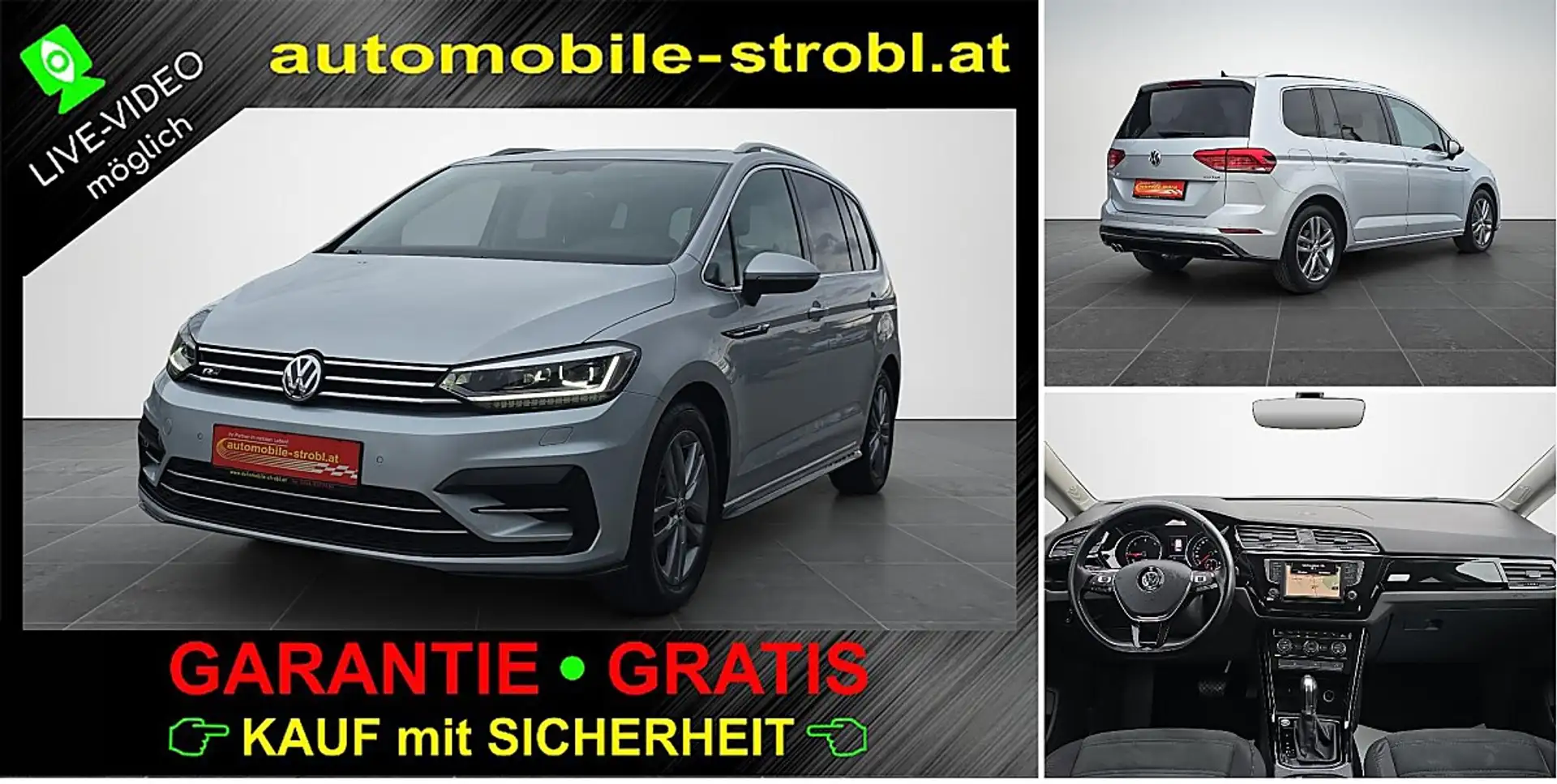 Volkswagen Touran R-Line TDI DSG*Pano*ACC*LED*GARANTIE* Silber - 1