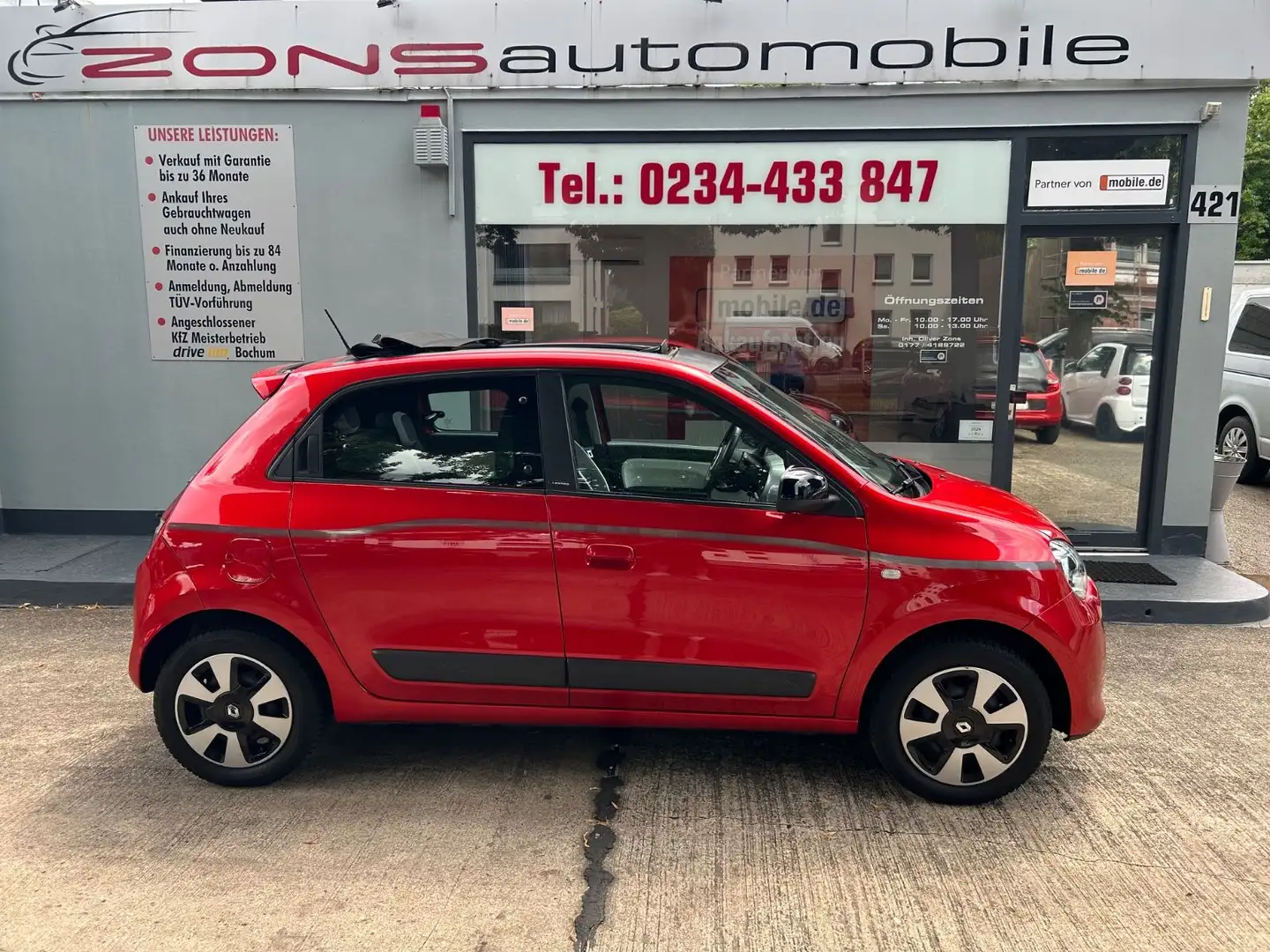 Renault Twingo Limited Open Air +NaviZB+BT+Klima+Allw. Rouge - 1