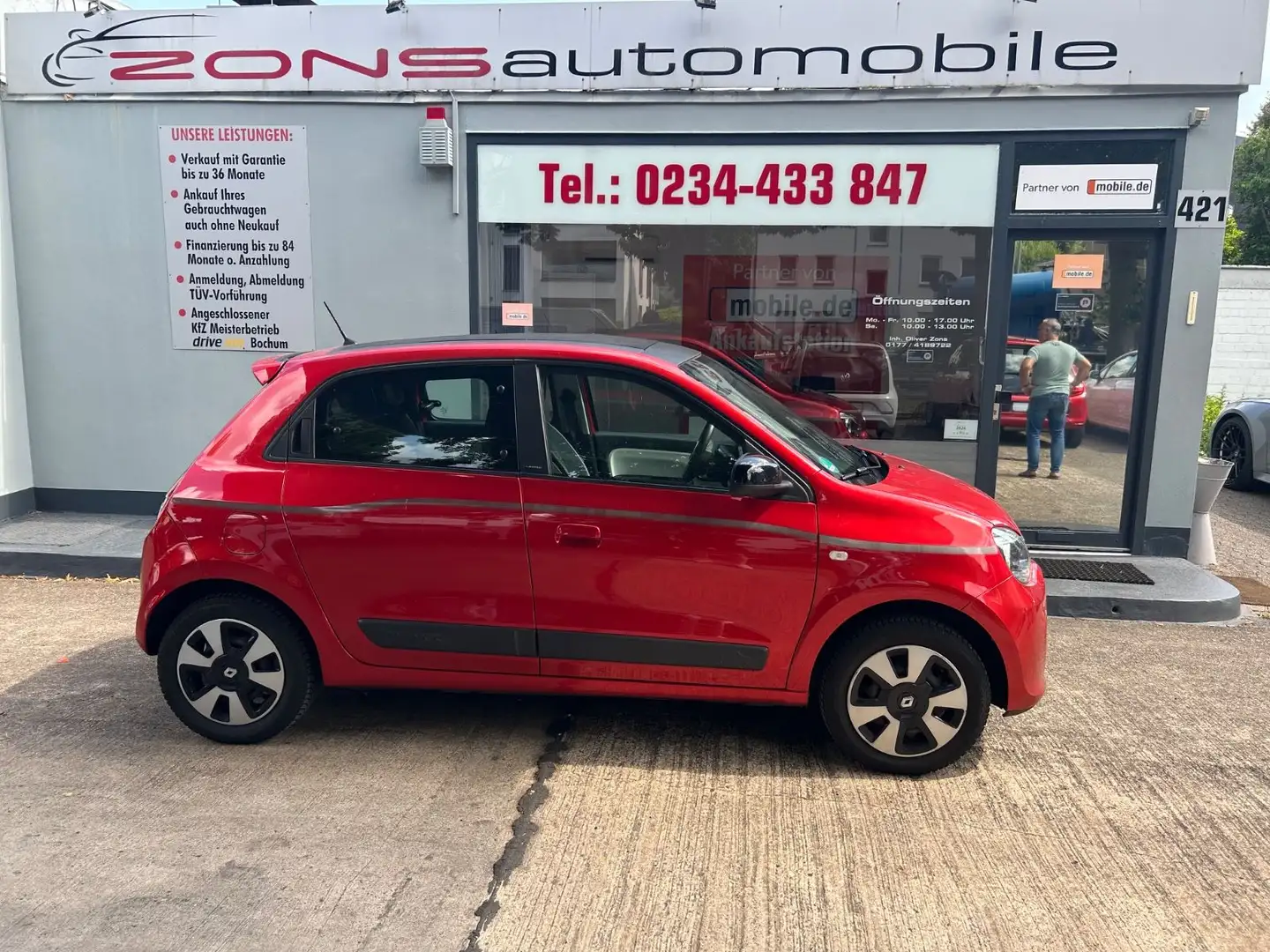 Renault Twingo Limited Open Air +NaviZB+BT+Klima+Allw. Rouge - 1