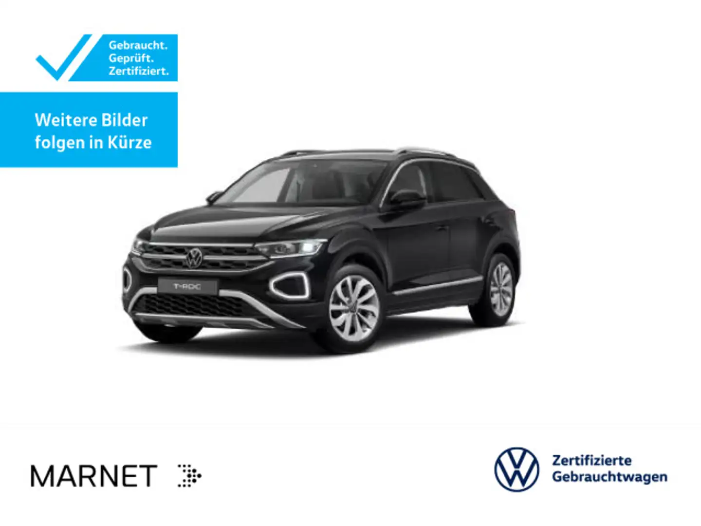 Volkswagen T-Roc T-ROC 1.5 TSI DSG STYLE*LED*AHK*PDC*SHZ*NAVI*KLI Schwarz - 1