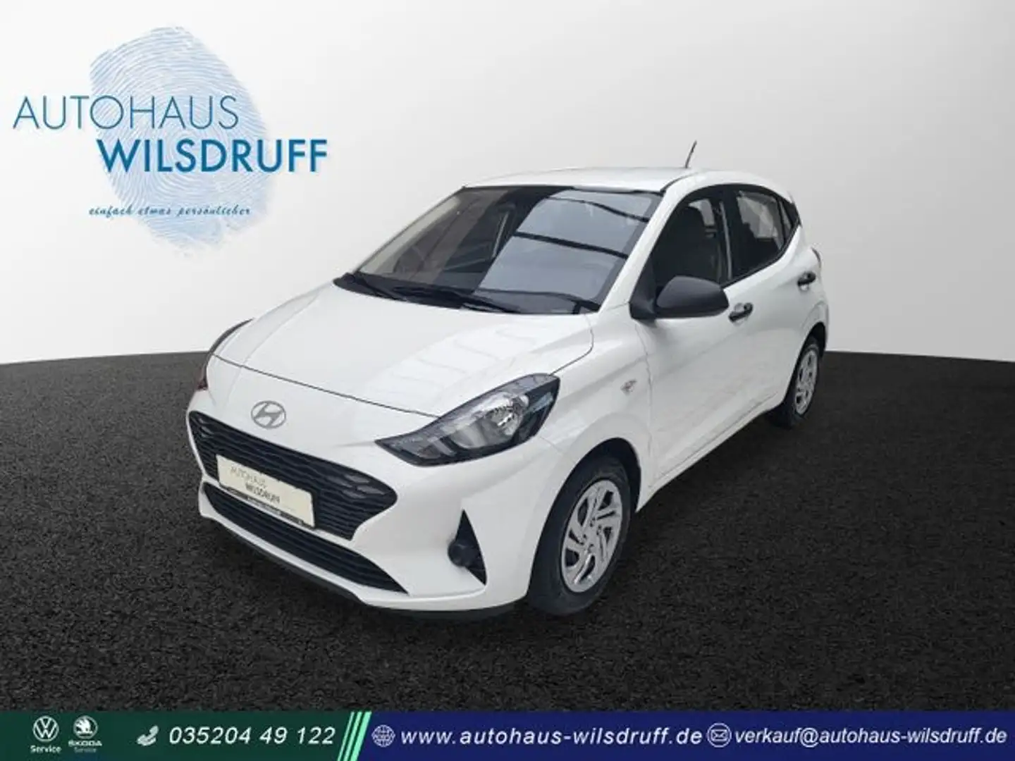 Hyundai i10 1.0 5 Gang Comfort Klima 5J-Grantie NAVI RFK Weiß - 1