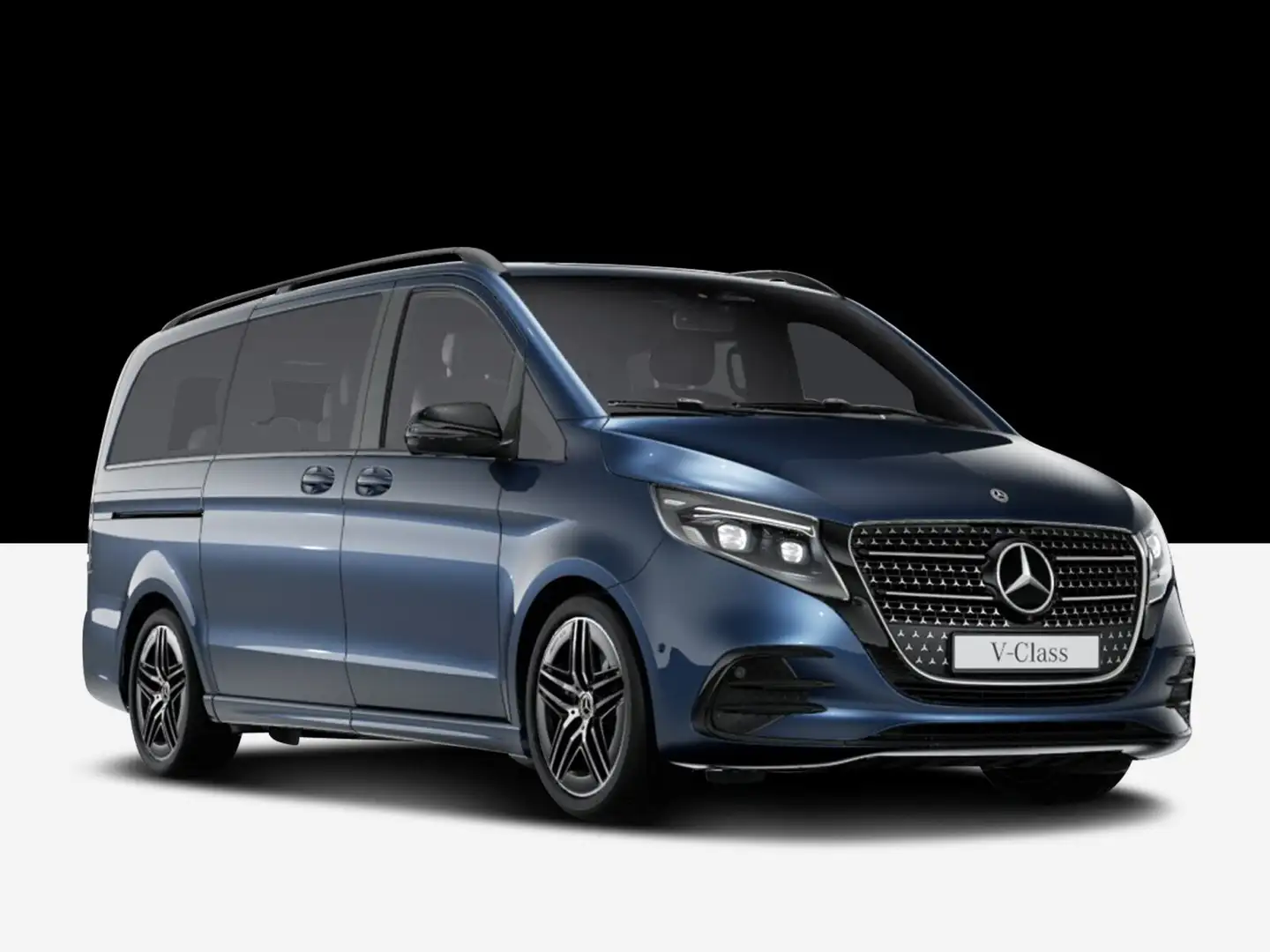 Mercedes-Benz V 300 V 300 d 4MATIC AVANTGARDE Lang  AMG Line/Basic/LED Bleu - 1