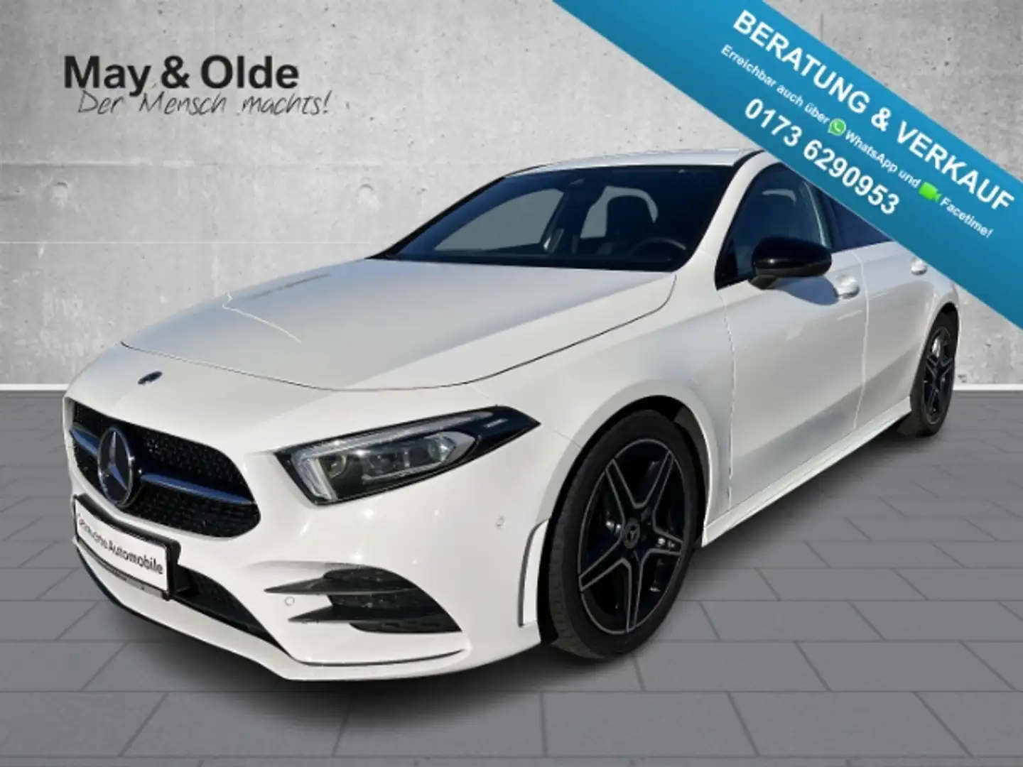 Mercedes-Benz A 180 AMG-Line SHZ Rückfahrkamera Navi MULTIBEAM LED Weiß - 1