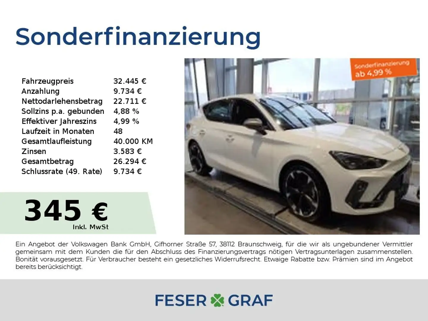 CUPRA Leon 1.5 eTSI DSG LED Edge+Winter-Paket Weiß - 1