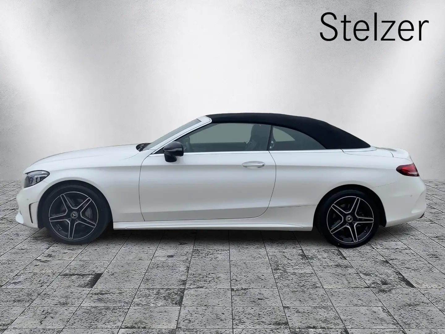 Mercedes-Benz C 220 d Cabriolet PTS Shz Ambi Mbeam AMG AUT Weiß - 2