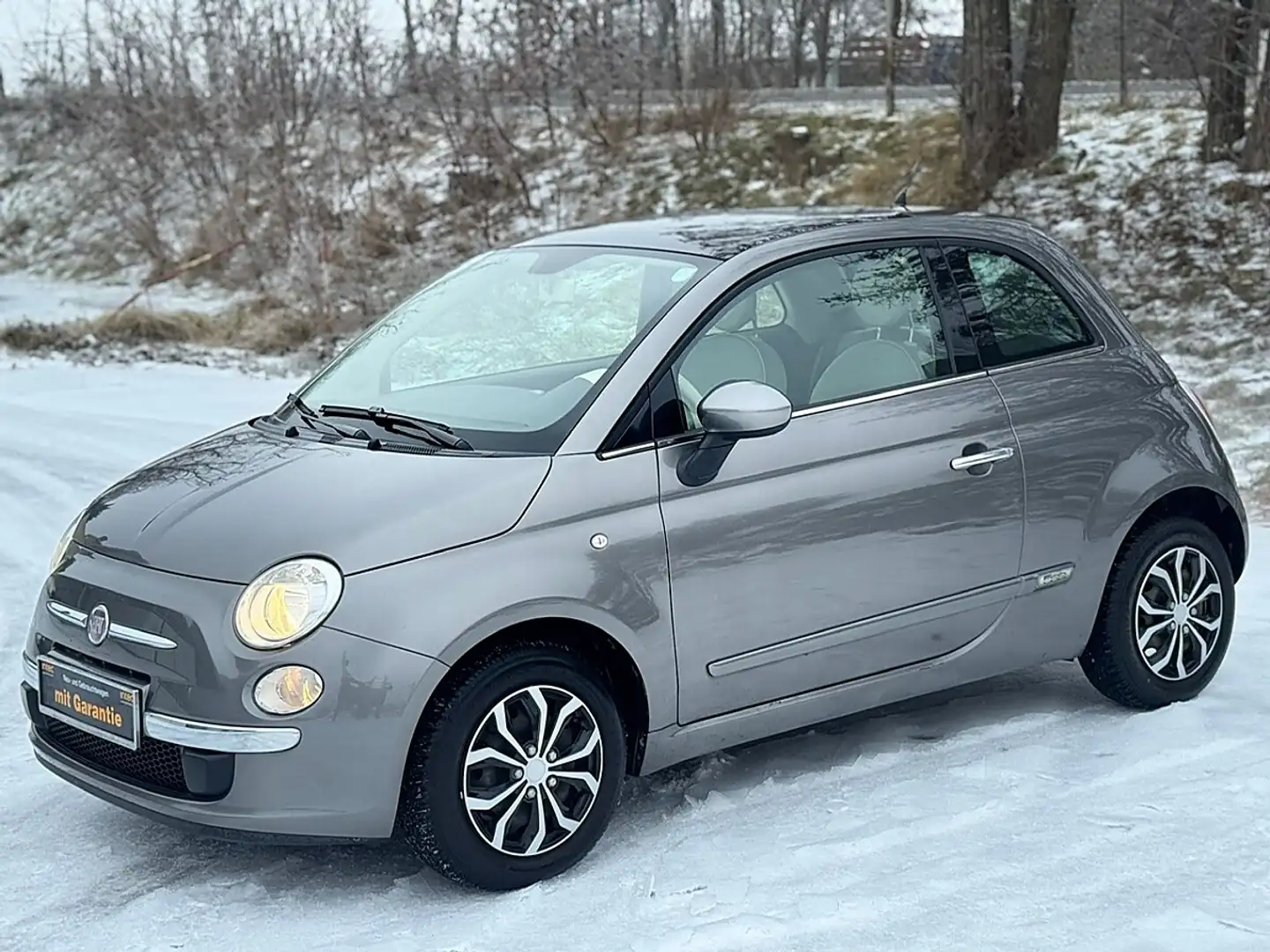 Fiat 500 1,2 Lounge|nur 33.000KM|Glasdach|Multilenkrad|g... Grau - 2