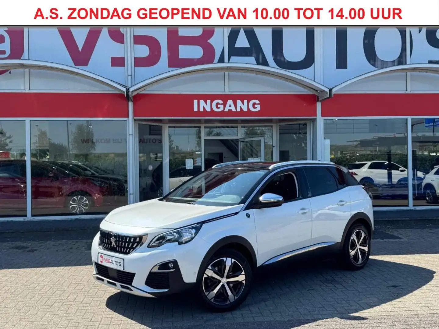 Peugeot 3008 1.2 PURETECH 130PK CROSSWAY HALF-LEER NAVI CAMERA Blanc - 1