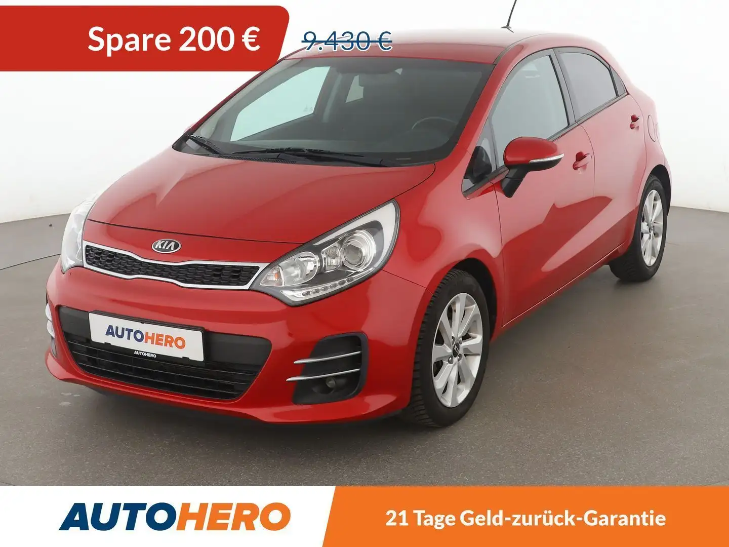 Kia Rio 1.4 UEFA Euro 2016 *CAM*SHZ*LHZ*ALU*TEMPO* Rot - 1