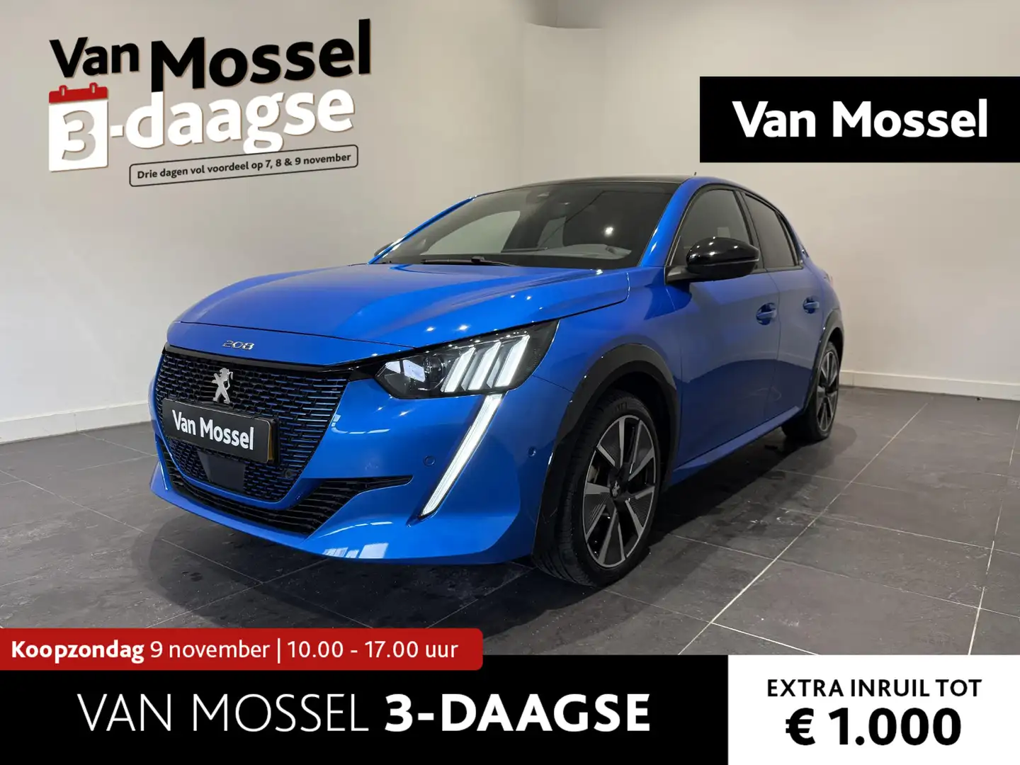 Peugeot e-208 EV GT 350 50 kWh l Apple carplay & Android auto l Bleu - 1