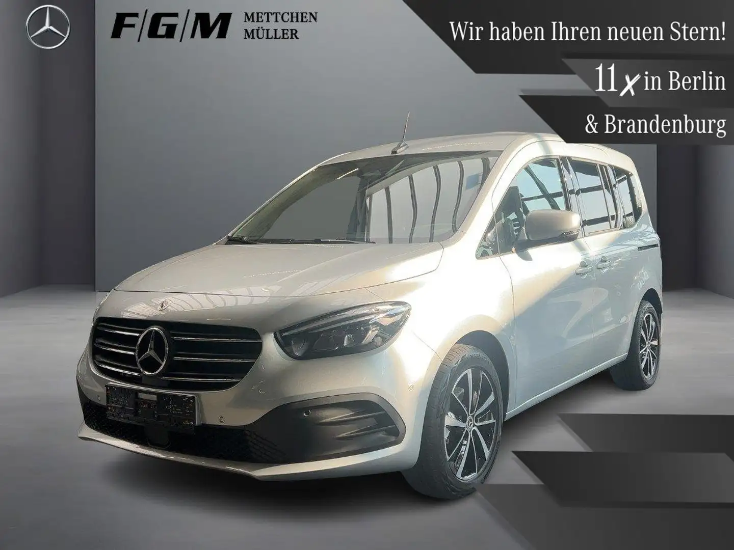 Mercedes-Benz T-Klasse T 180 d Progressive KeyGo|TWA|Sitzhz|Kam|LED Silber - 1