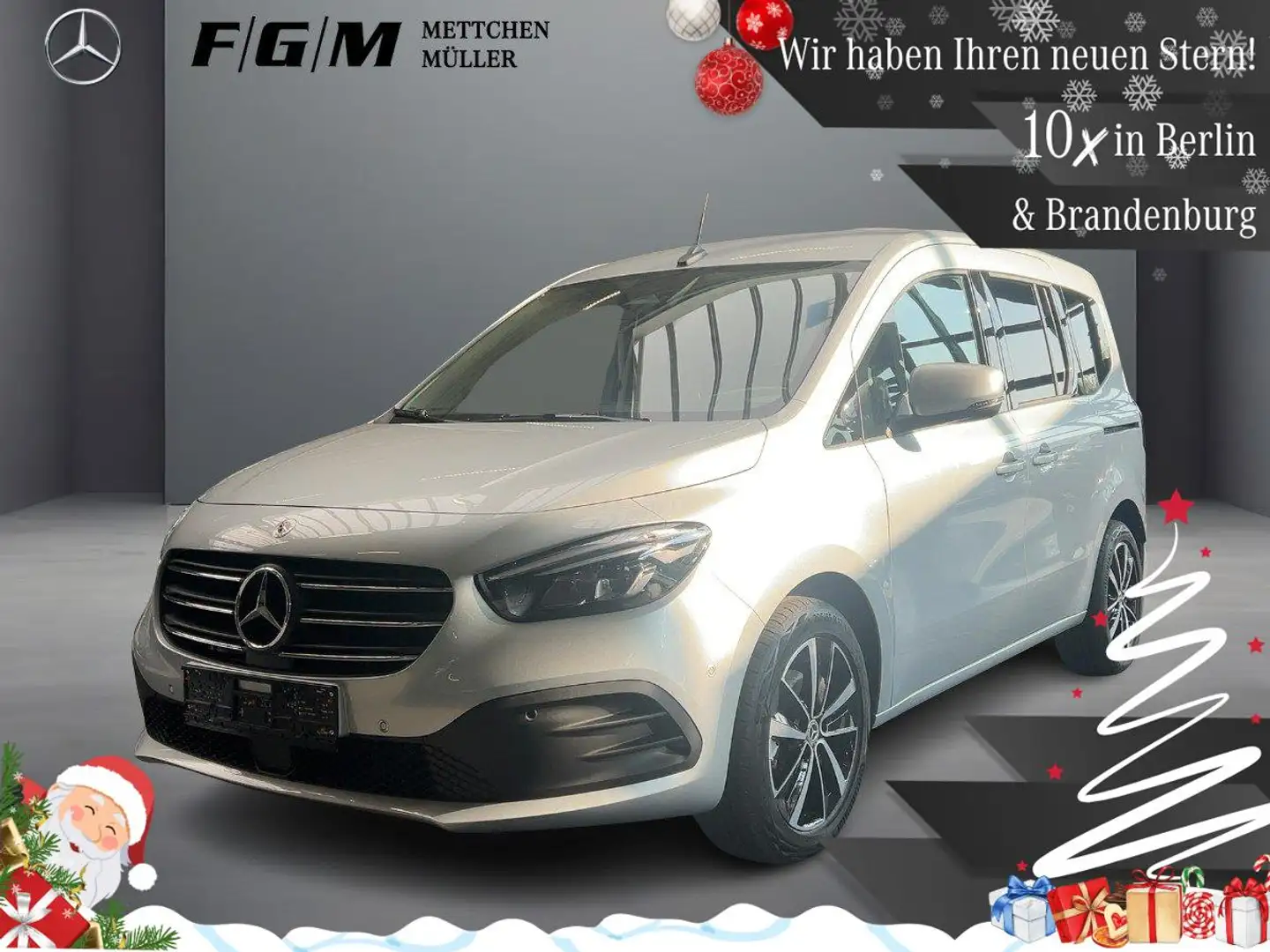 Mercedes-Benz T-Klasse T 180 d Progressive KeyGo|TWA|Sitzhz|Kam|LED Silber - 1