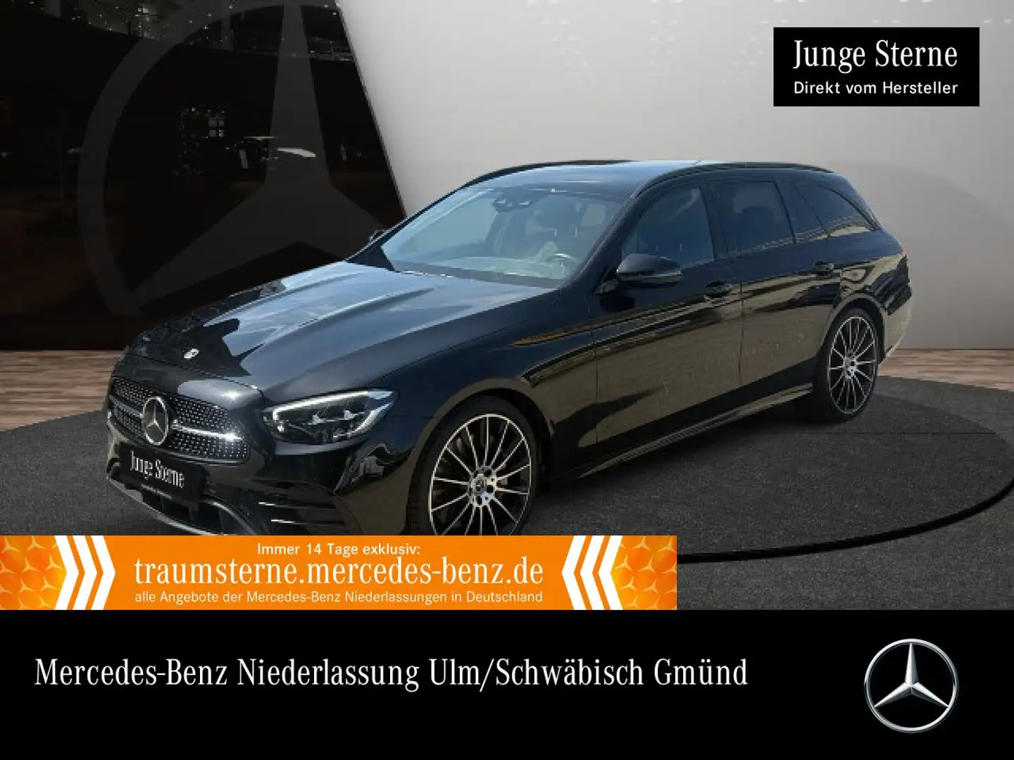 Mercedes-Benz E 400 d T 4M AMG+NIGHT+LED+FAHRASS+KAMERA+20"+HUD Noir - 1