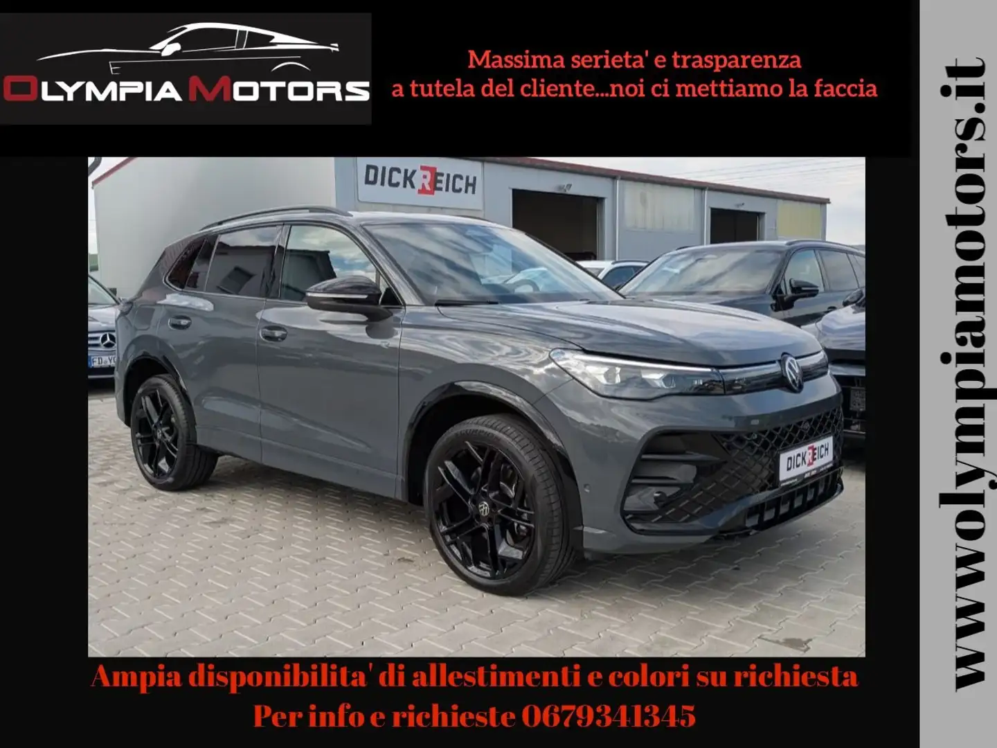 Volkswagen Tiguan 2.0 TDI R LINE DSG H&K MATRIX 20 TETTO KAMERA 360 Grigio - 1