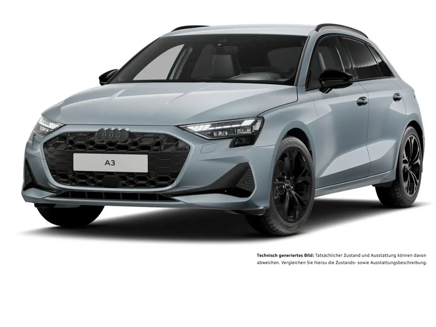 Audi A3 Sportback 30 S LINE BLACKPAK AHK CAM ACC LM18 Grau - 2