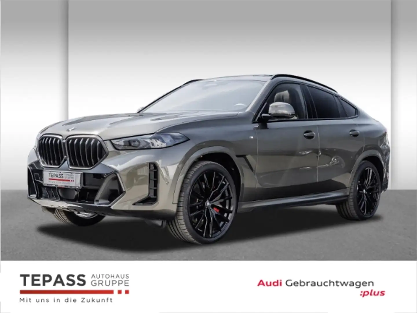 BMW X6 xDRIVE 40i M SPORT AHK SHADOW ACC PANO STANDH LEDE Grau - 1
