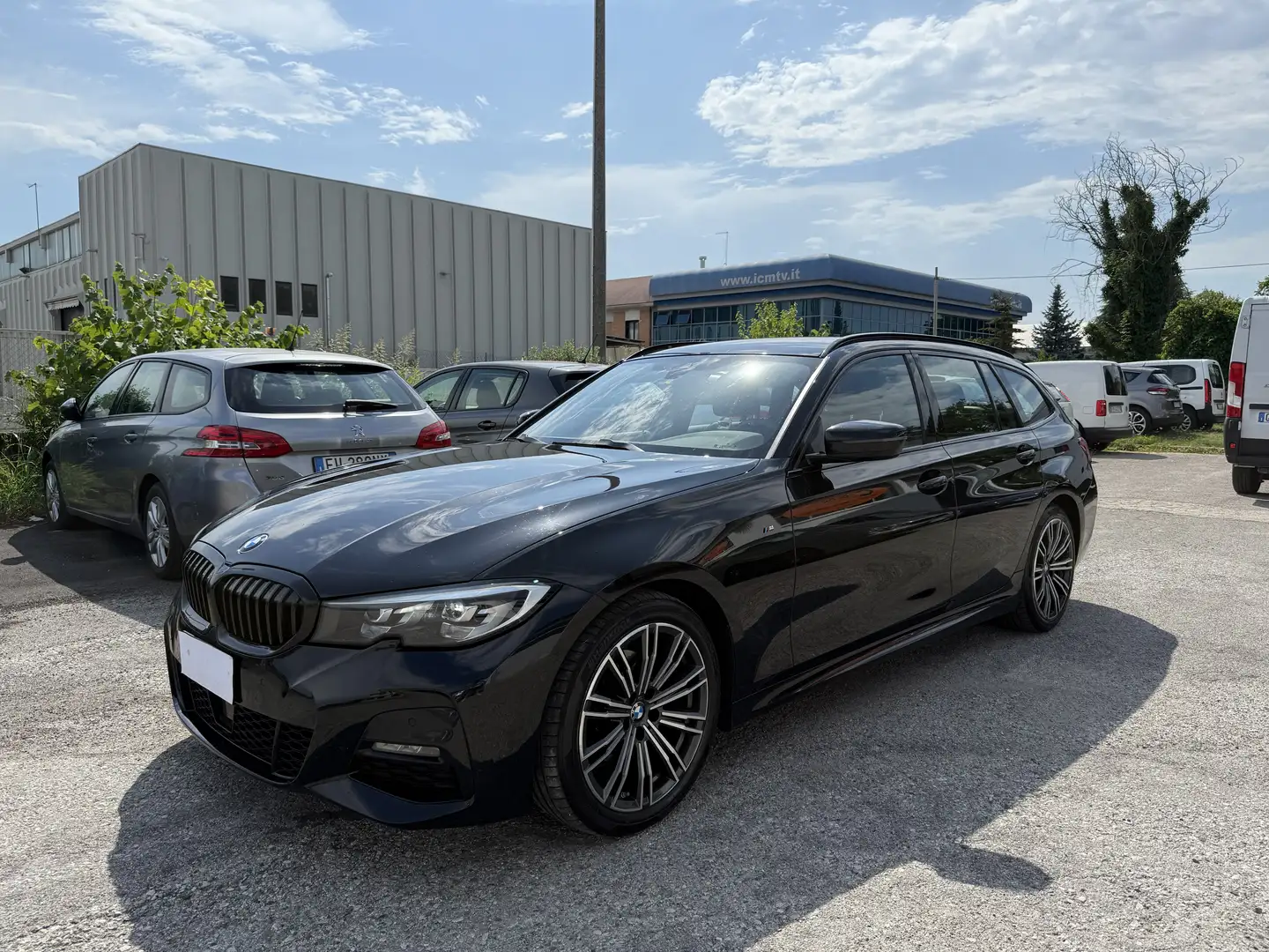 BMW 320 320d Touring mhev 48V Msport auto Nero - 1
