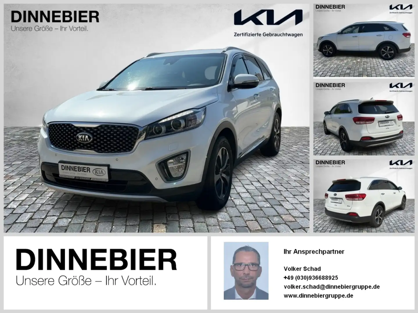 Kia Sorento Spirit Allrad*LED*FahrerAssist Weiß - 1