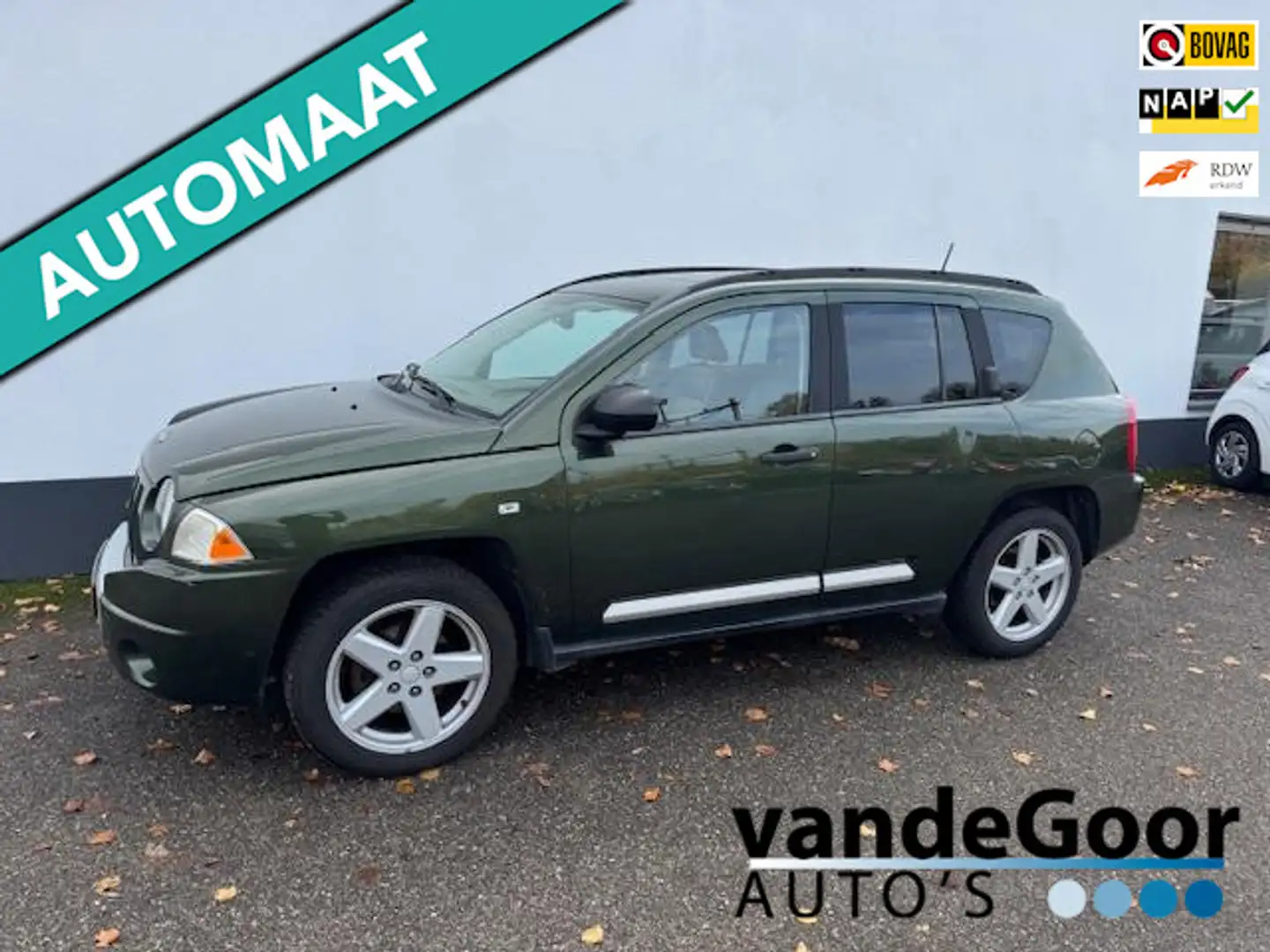 Jeep Compass 2.4 Limited, 07, aut., navi, airco, schuifdak ! Groen - 1
