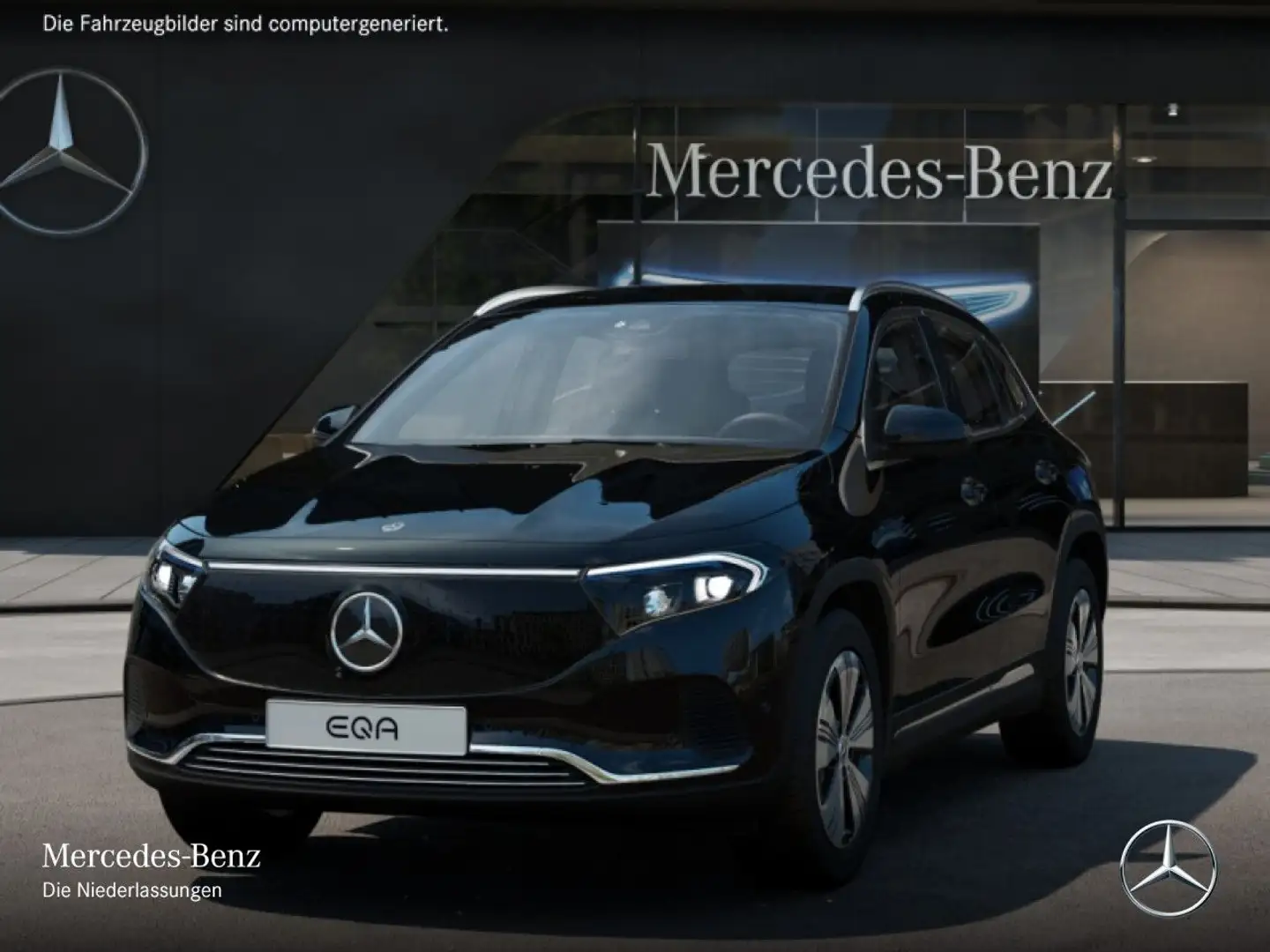 Mercedes-Benz EQA 350 4M PROG+ADVANCED+AHK+360+SPUR Schwarz - 2