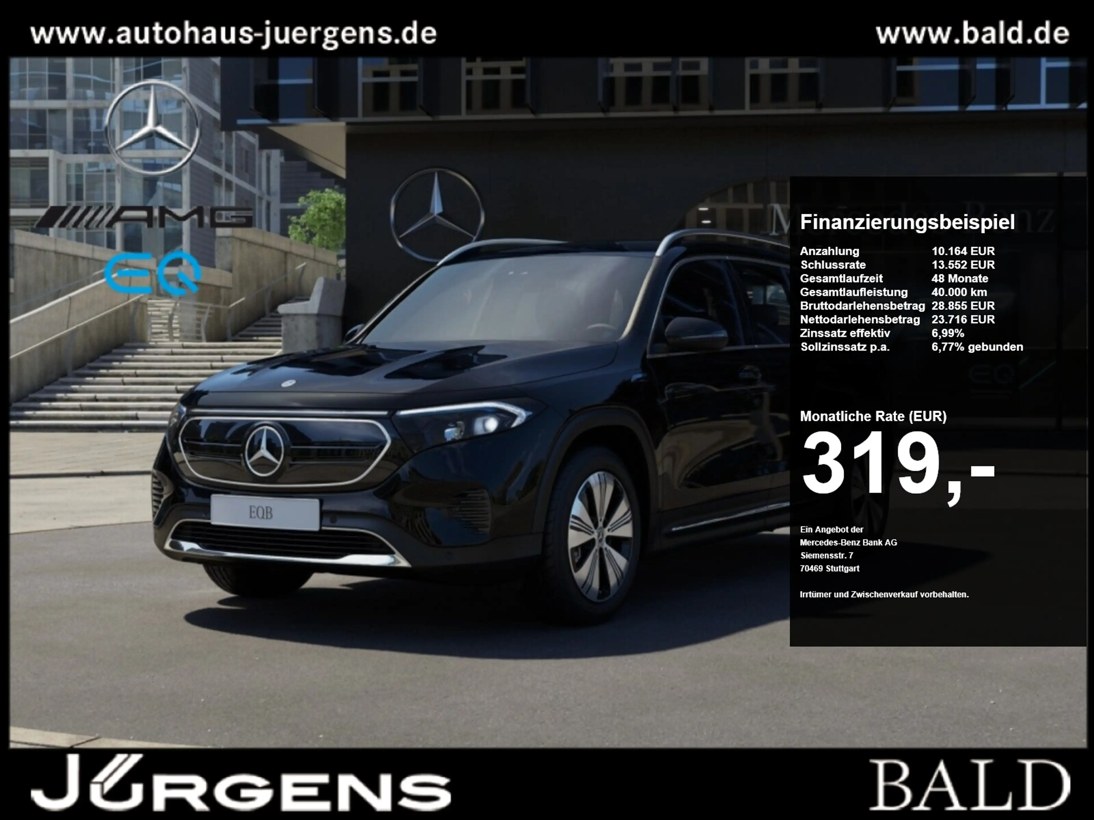 Mercedes-Benz EQB 250 Progressive/LED/Cam/Ambiente/7Sitzer/18"