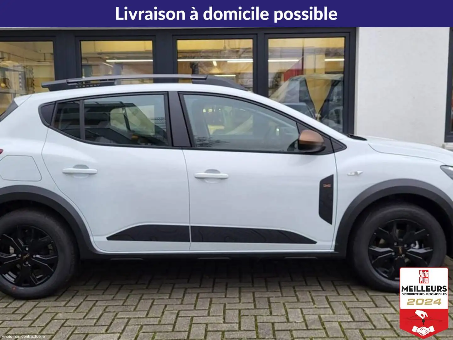 Dacia Sandero TCe 90 CVT Stepway Expression +PDC AV Blanc - 2