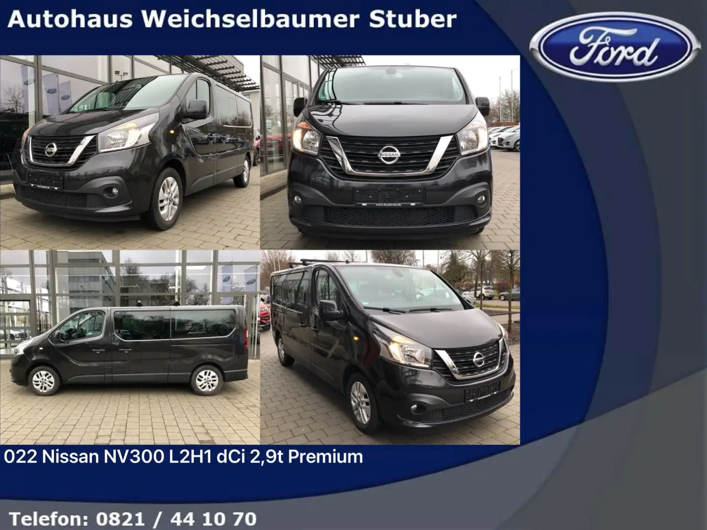 Nissan NV300 022 NV300 L2H1 dCi 2,9t PREMIUM Schwarz - 1