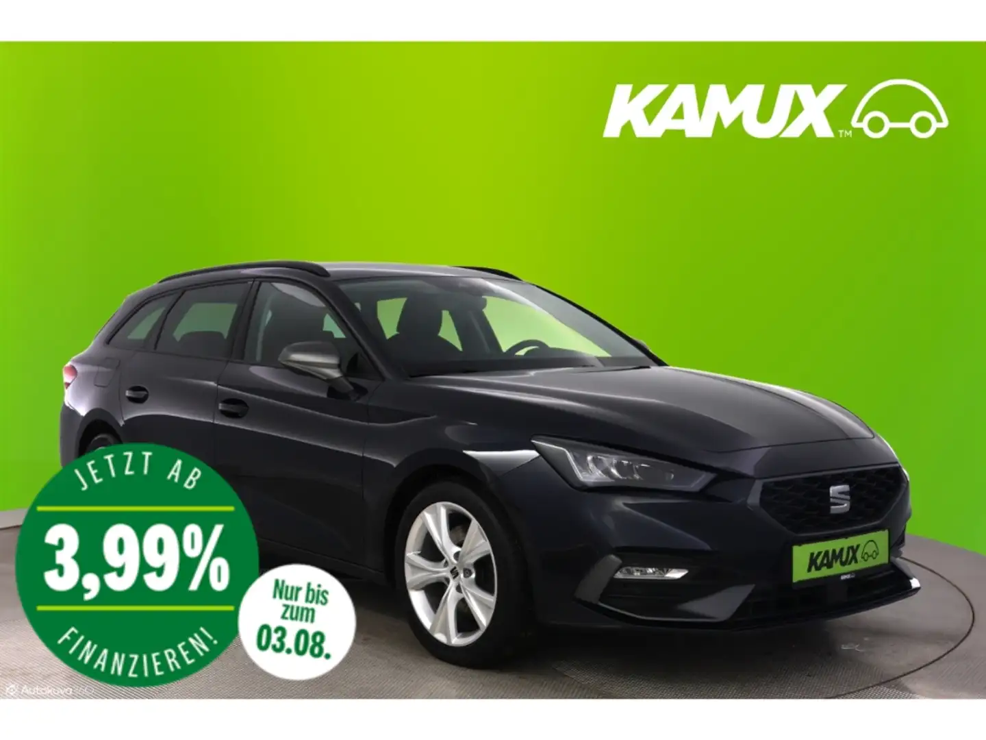 SEAT Leon 2.0 TDI ST DSG FR+LED+NAVI+VIRTUAL+AHK Blue - 1