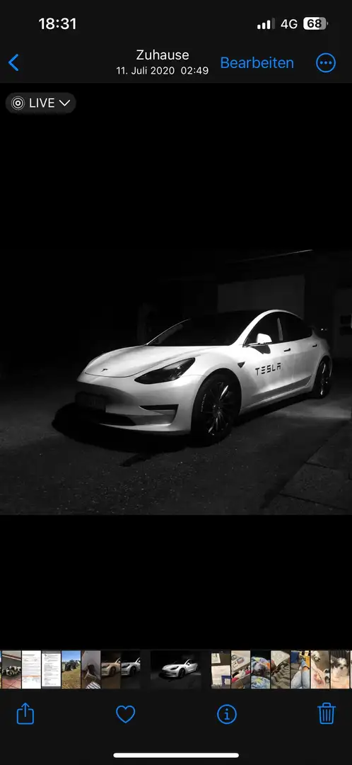 Tesla Model 3 LR AWD 75 kw Blanco - 1