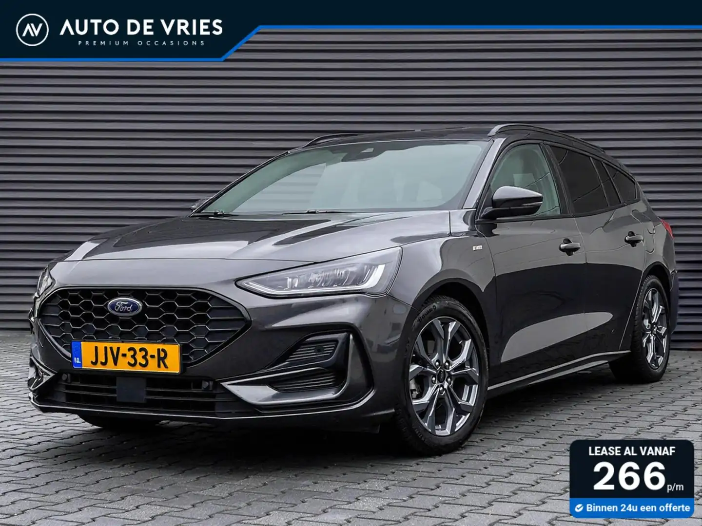 Ford Focus Wagon 1.0 EcoBoost Hybrid 125pk ST-Line | ECC | Fu Gris - 1