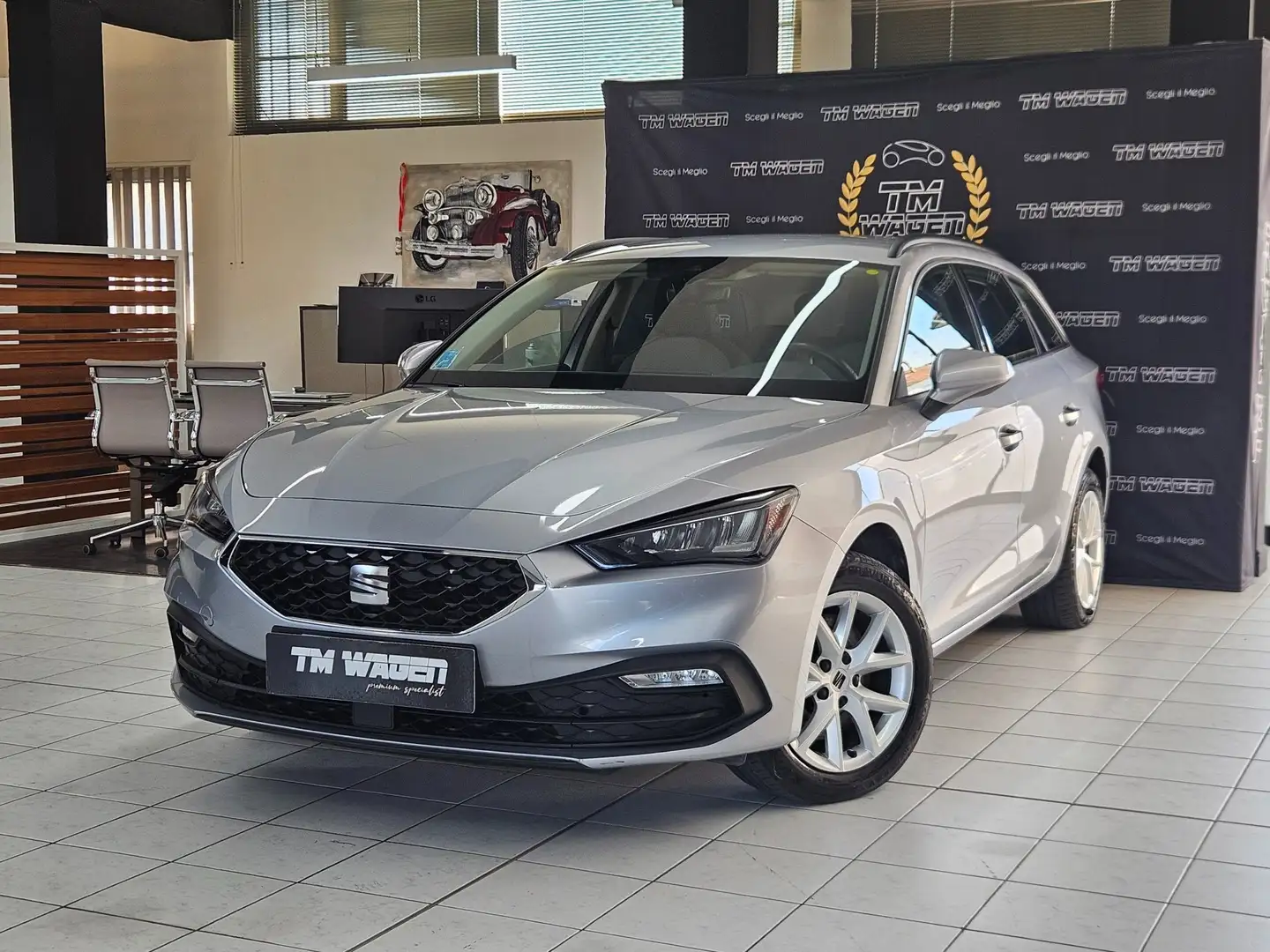 SEAT Leon Sportstourer 2.0 tdi Style 115cv - IVA ESPOSTA Argento - 1