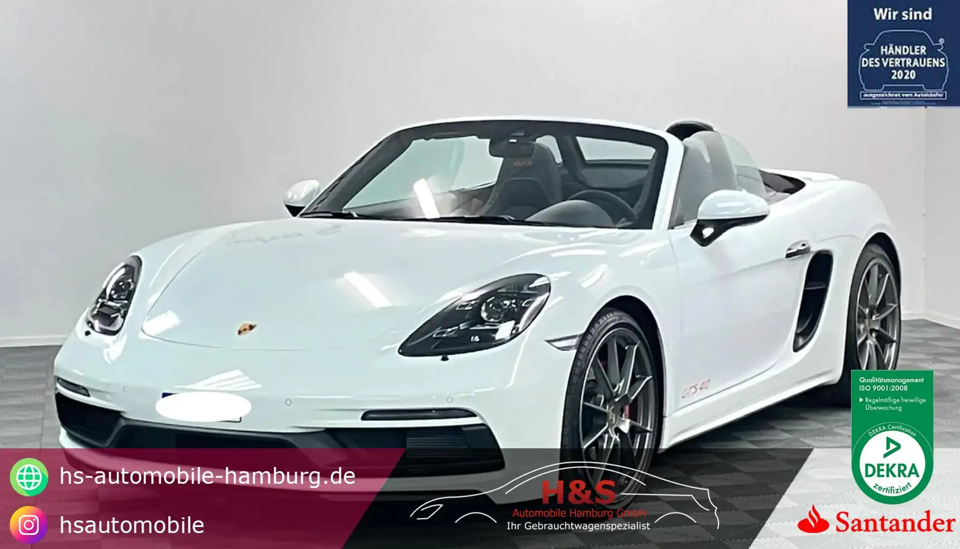Porsche Boxster 718 GTS 4.0 Bianco - 1