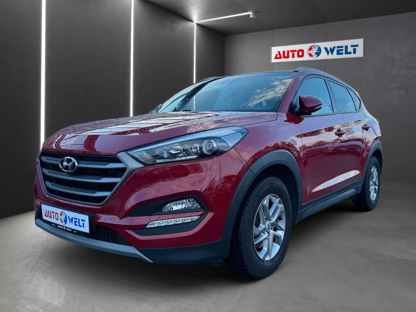 Hyundai TUCSON Premium 4WD Automatik LED SHZ Kamera Rot - 1