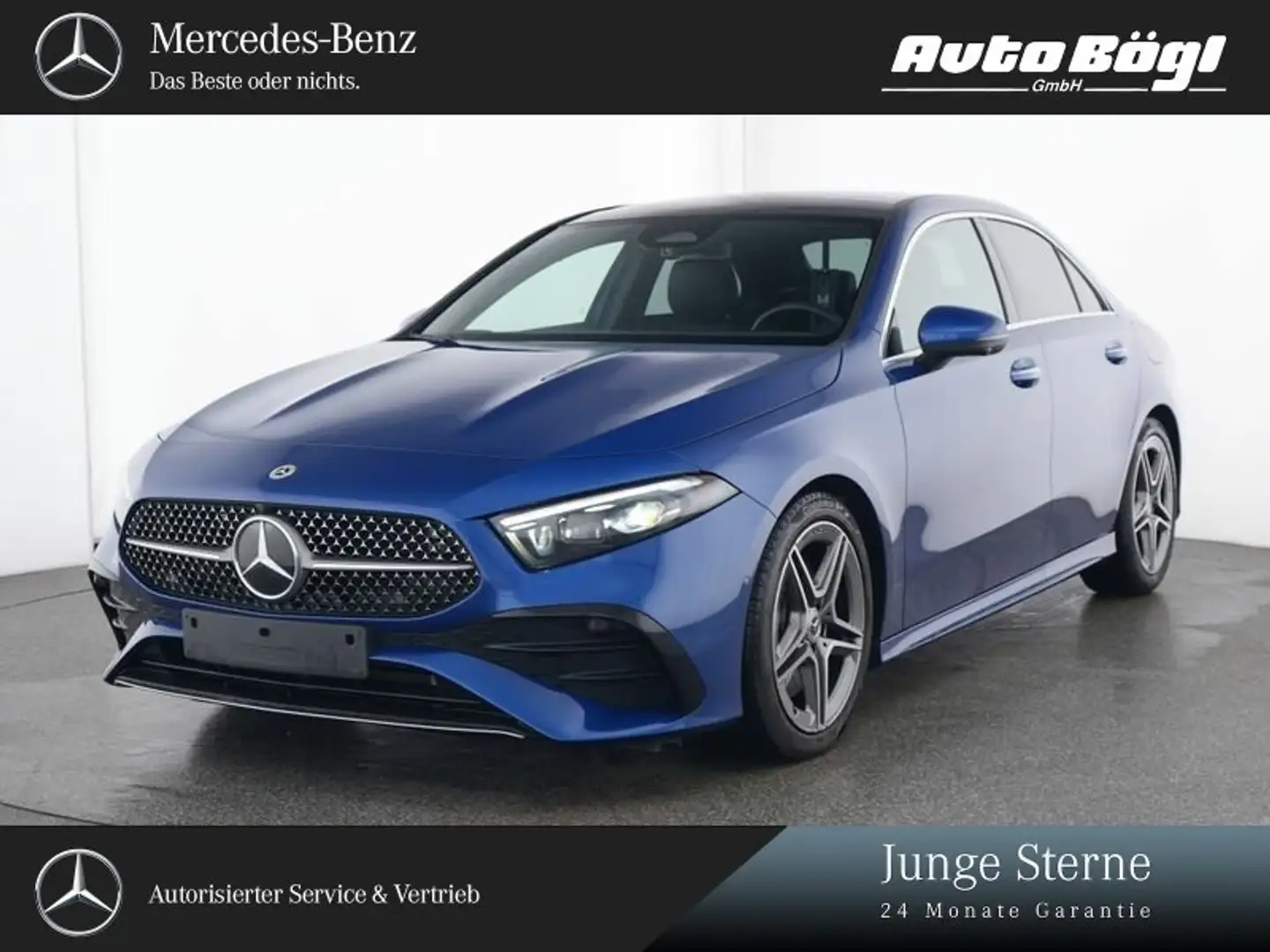 Mercedes-Benz A 250 A 250 4M Limo AMG Premium +/Pano/Bem/360°/Head Blau - 1