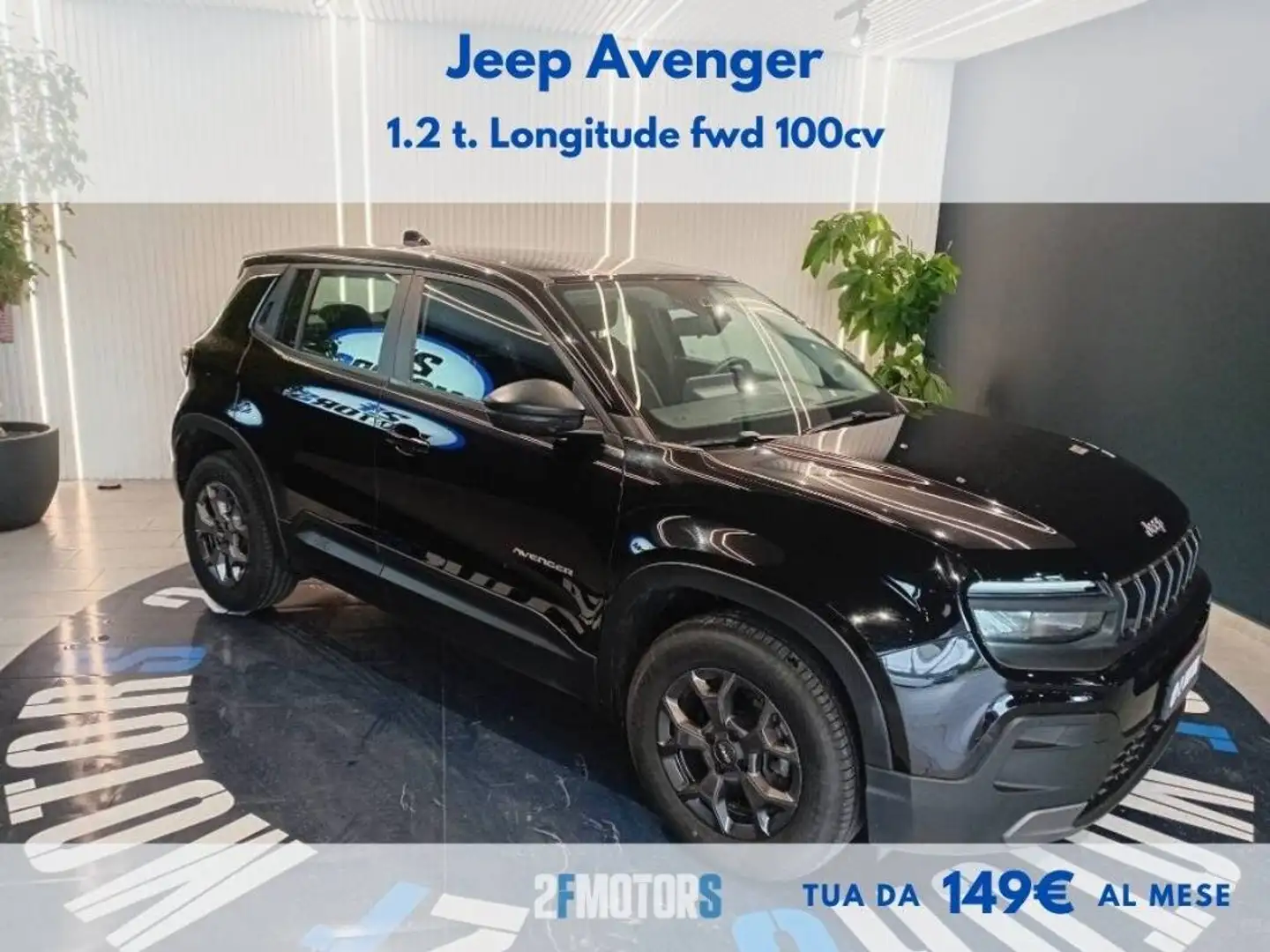 Jeep Avenger 1.2 t. Longitude fwd 100cv Noir - 1