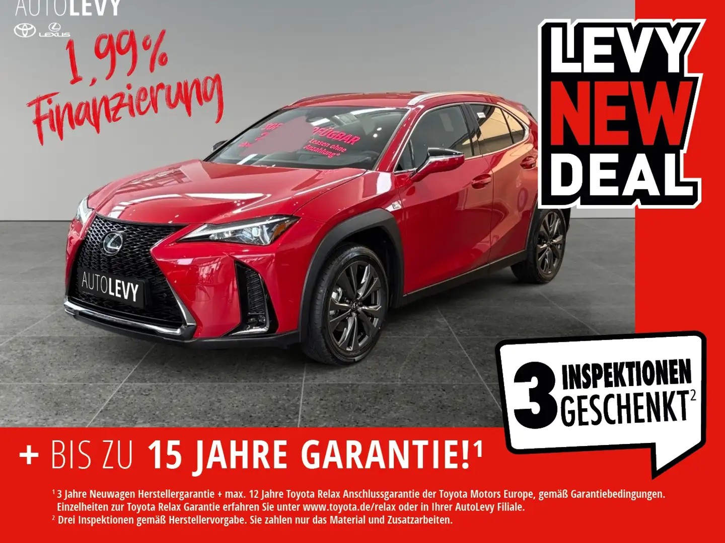 Lexus UX 300h UX 300h F Sport Design Sitzhzg+ Parkassist+1,99%* crvena - 1