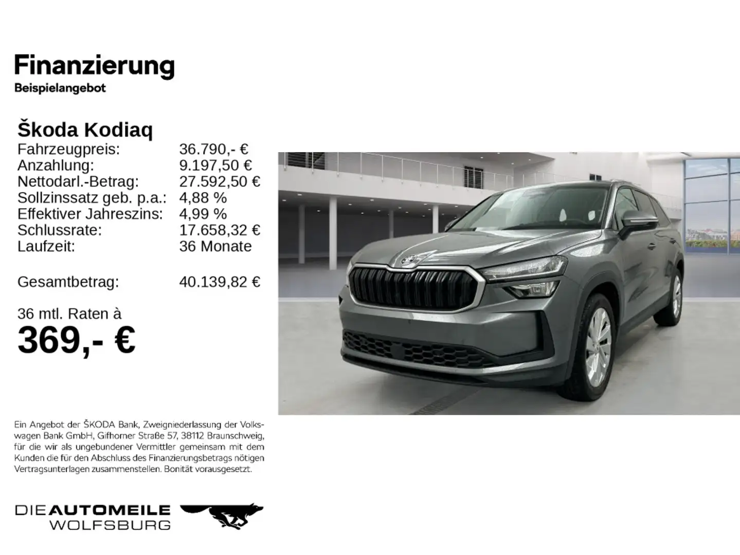 Skoda Kodiaq 1.5eTSI DSG Selection NAVI/ACC/KAM/LED Grau - 2