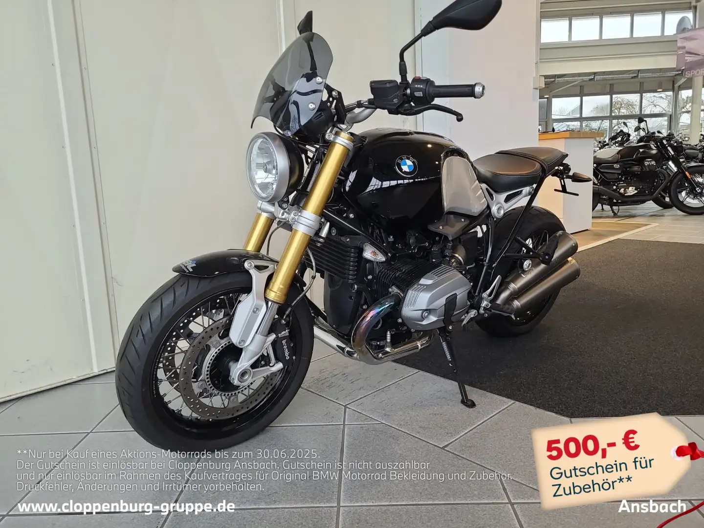BMW R nineT Wunderlich Heck und Windschild,Heizgriffe Schwarz - 1