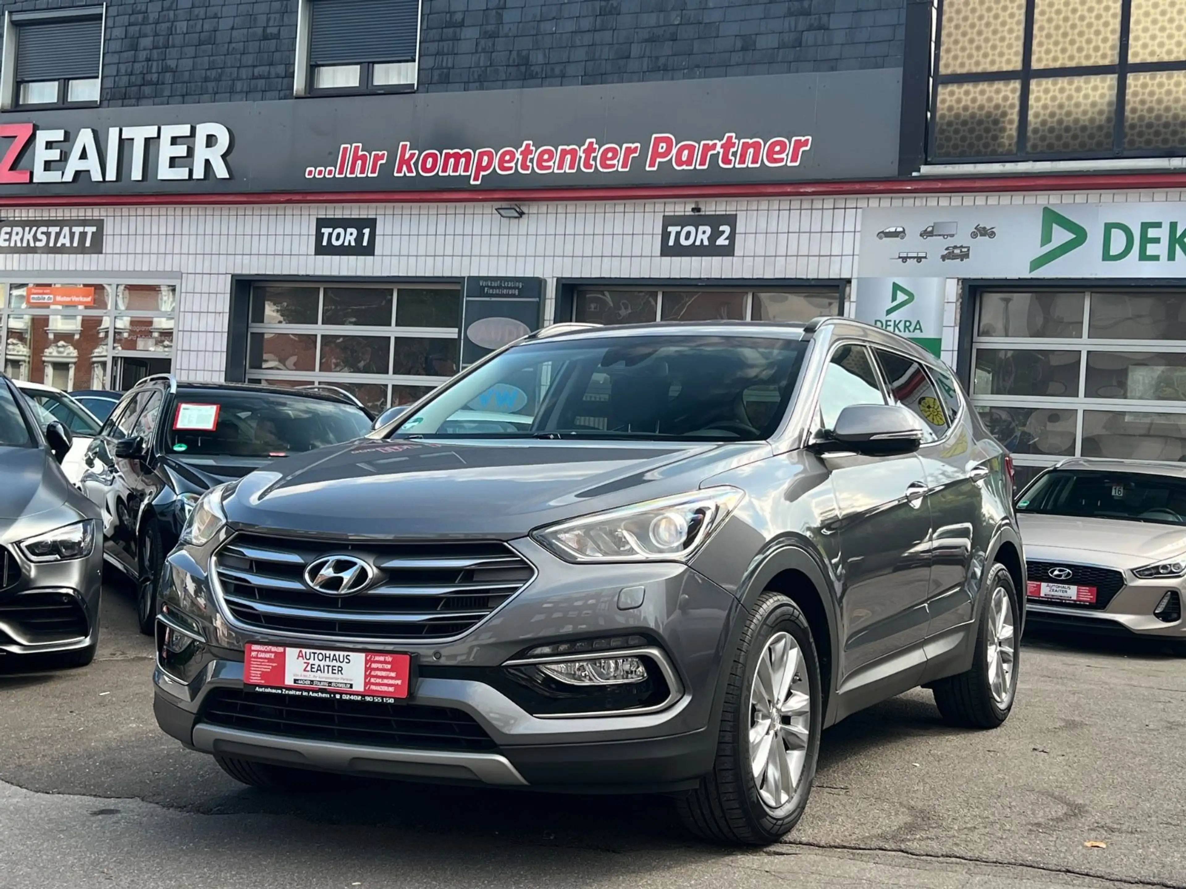 Hyundai SANTA FE blue Style 2WD*Leder*1.Hand* — photo 2