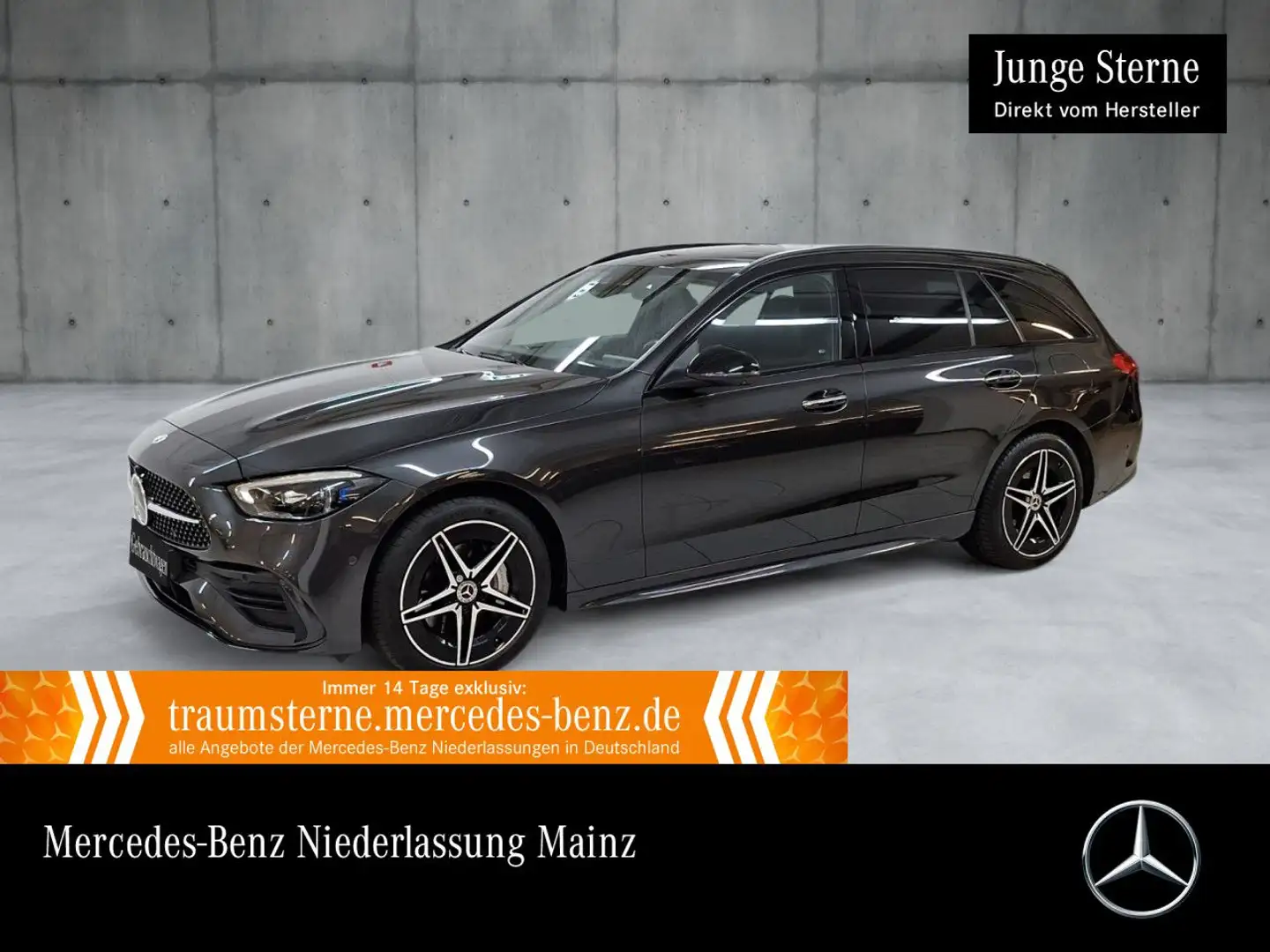 Mercedes-Benz C 300 e T AMG+NIGHT+PANO+360+KEYLESS+9G Grau - 1